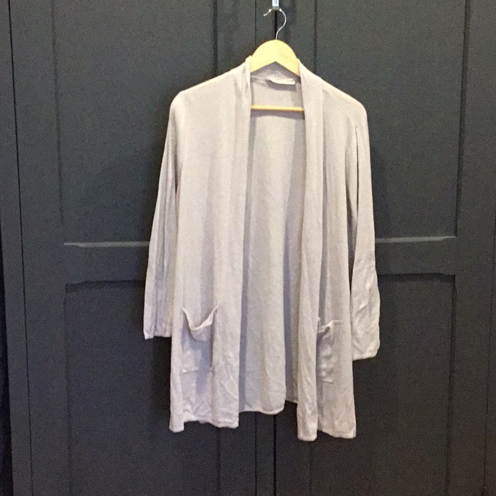 Loft plus size linen blend cardigan